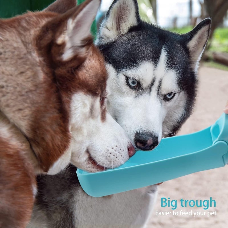 SOICTA Portable Dog Small Animals Water Bottle for Walking 19 OZ or 12 OZ Pet Water Bottles for Puppy Medium Large Dogs Little Animals Water Dispenser Dog Small Animals Water Bowl (19OZ Blue) - Image 4